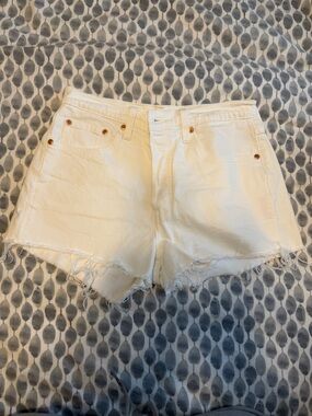 Levi High-Rise Light Blue Denim Shorts - 28